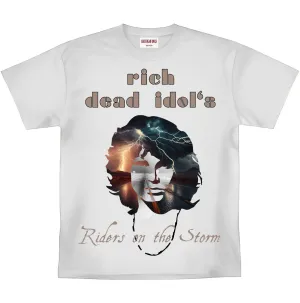 RICH DEAD IDOLS JIM MORRISON HEAVYWEIGHT TEE (WHITE)