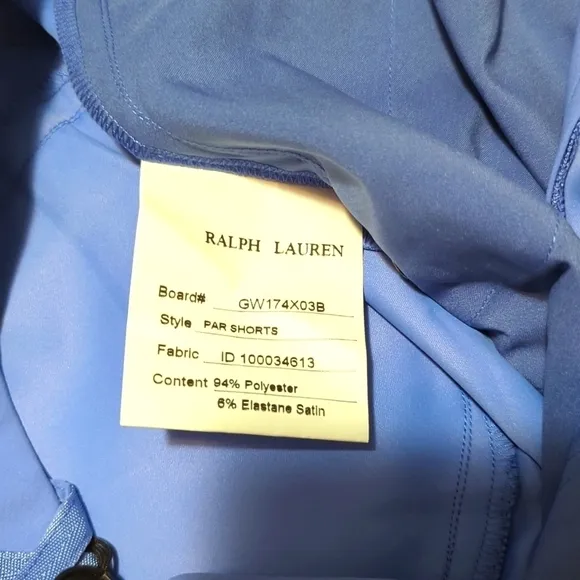 RLX Ralph Lauren women's Sky blue golf shorts.