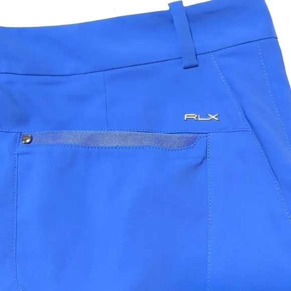 RLX Ralph Lauren women's Sky blue golf shorts.