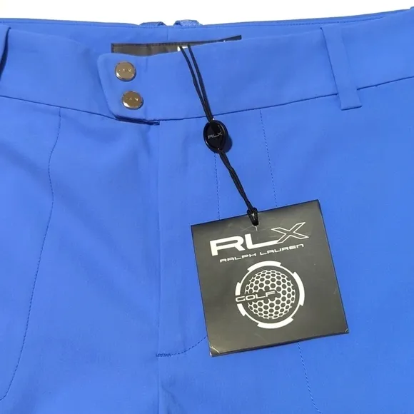 RLX Ralph Lauren women's Sky blue golf shorts.