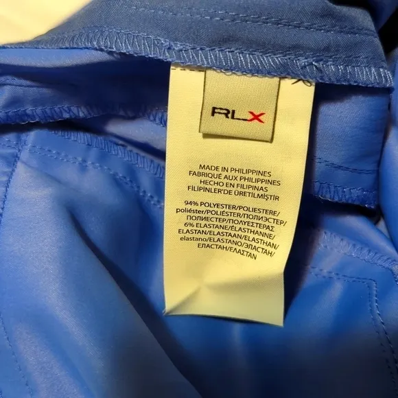 RLX Ralph Lauren women's Sky blue golf shorts.