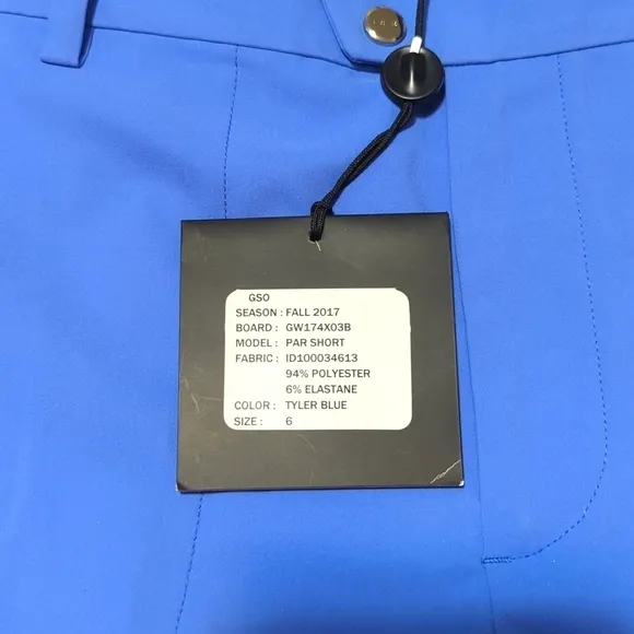 RLX Ralph Lauren women's Sky blue golf shorts.