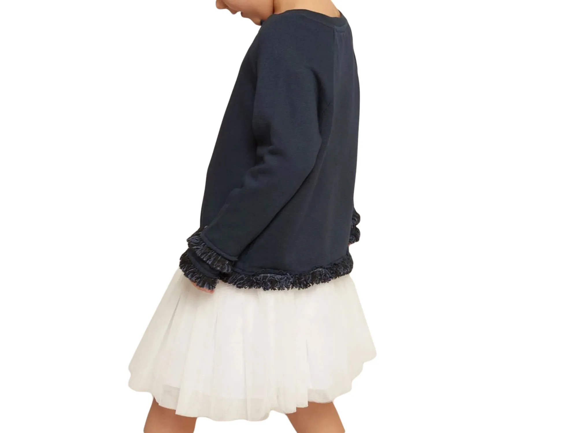 ROBERTA ROLLER RABBIT Girls Navy Blue Thuan Sweatshirt $55 NEW