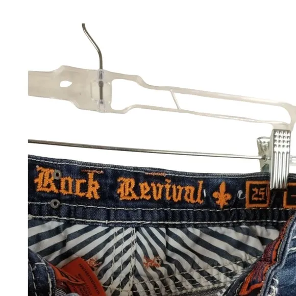 Rock Revival Buckle Exclusive Distressed Whiskering Women's Shorts 25