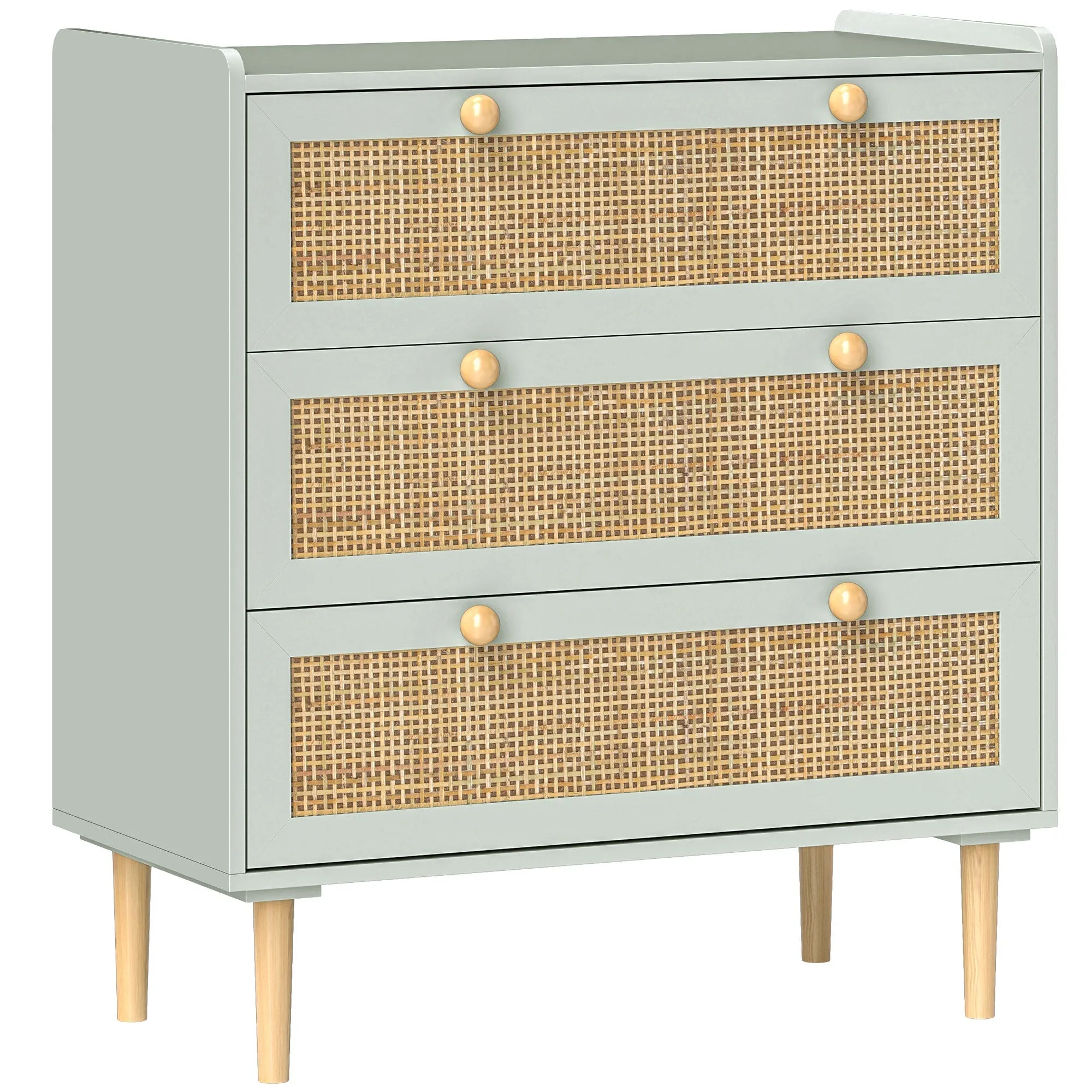 Rootz Bohème-Design Chest of Drawers - Dresser - Storage Cabinet - Elegant Boho-Chic Style - 80L x 40B x 87.5H cm