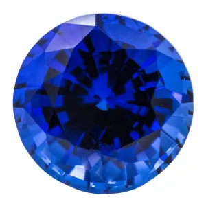 Round Chatham Lab-Grown Blue Sapphire Gems