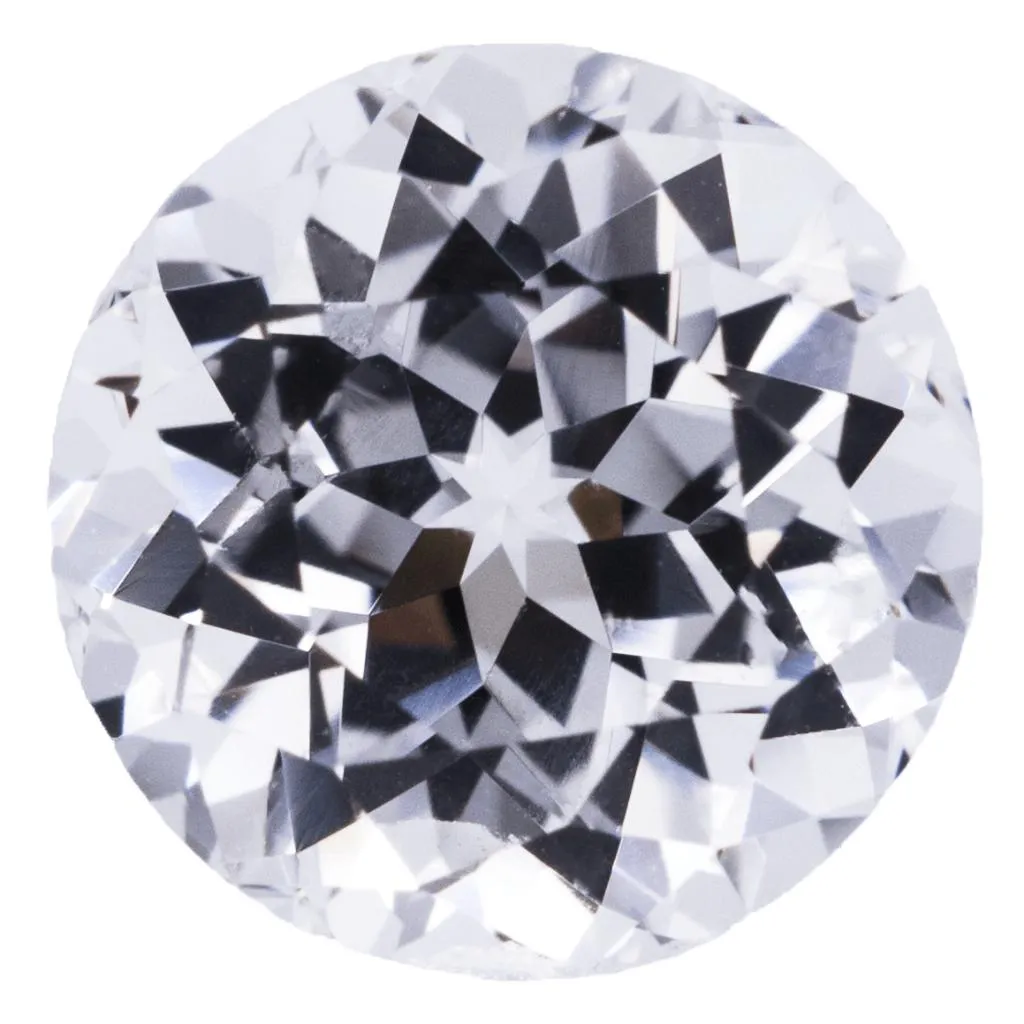 Round Chatham Lab-Grown White Sapphire Gems