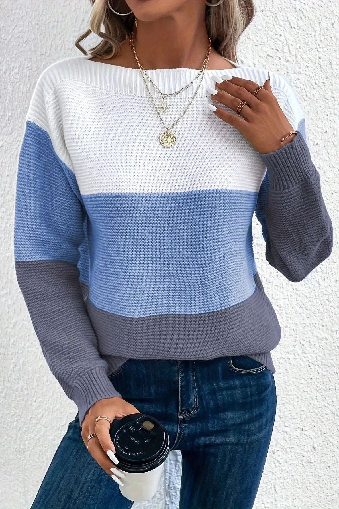 Round Neck Loose Thickened Sweater