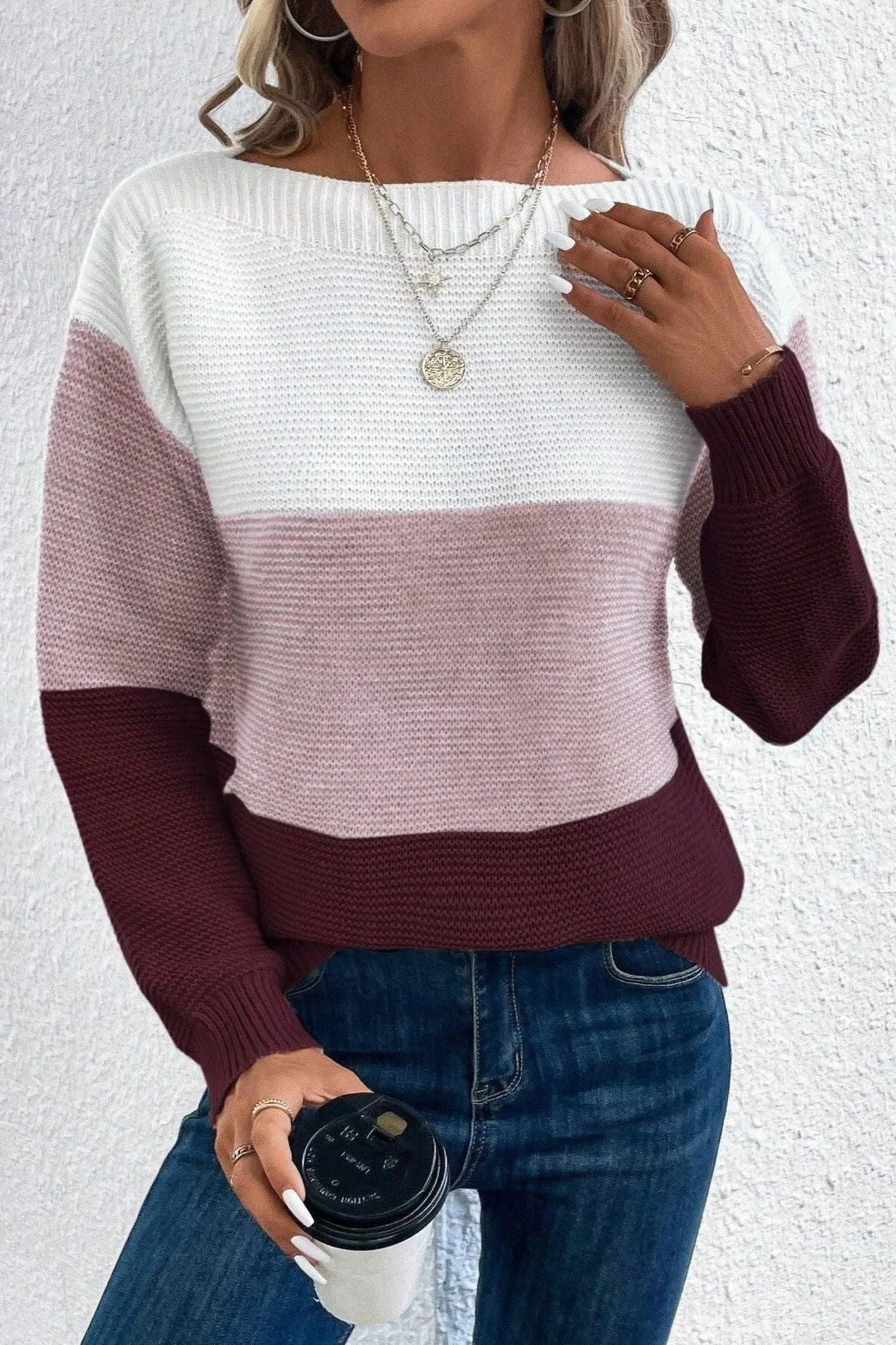 Round Neck Loose Thickened Sweater