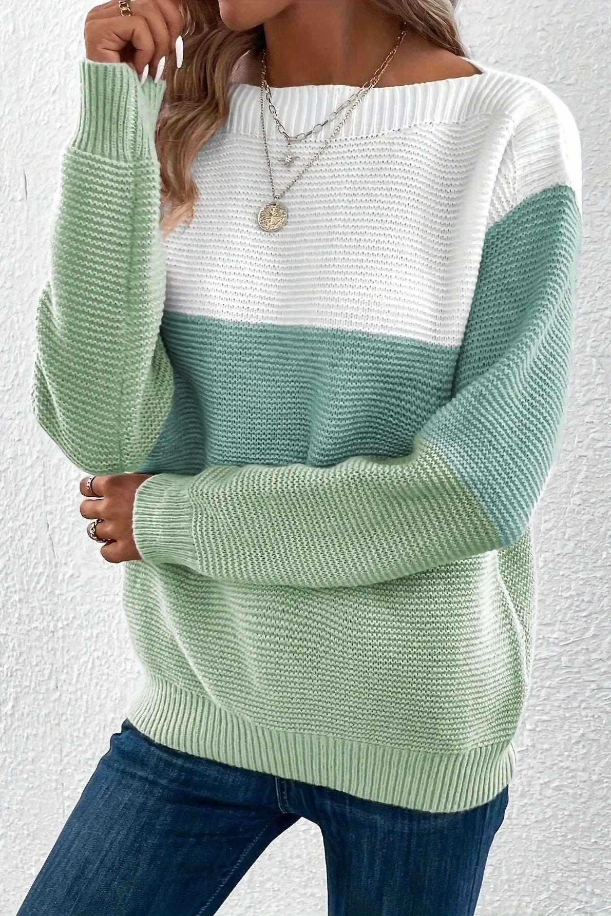Round Neck Loose Thickened Sweater