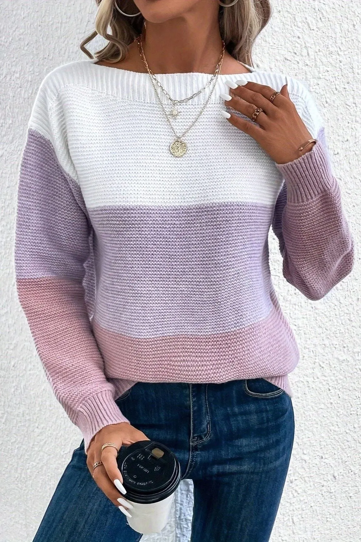 Round Neck Loose Thickened Sweater