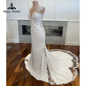 Roycebridal Sexy Mermaid Lace Wedding Dresses for Women 2025 Vintage Court Train Appliques Bridal Gowns Vestido De Novie Custom