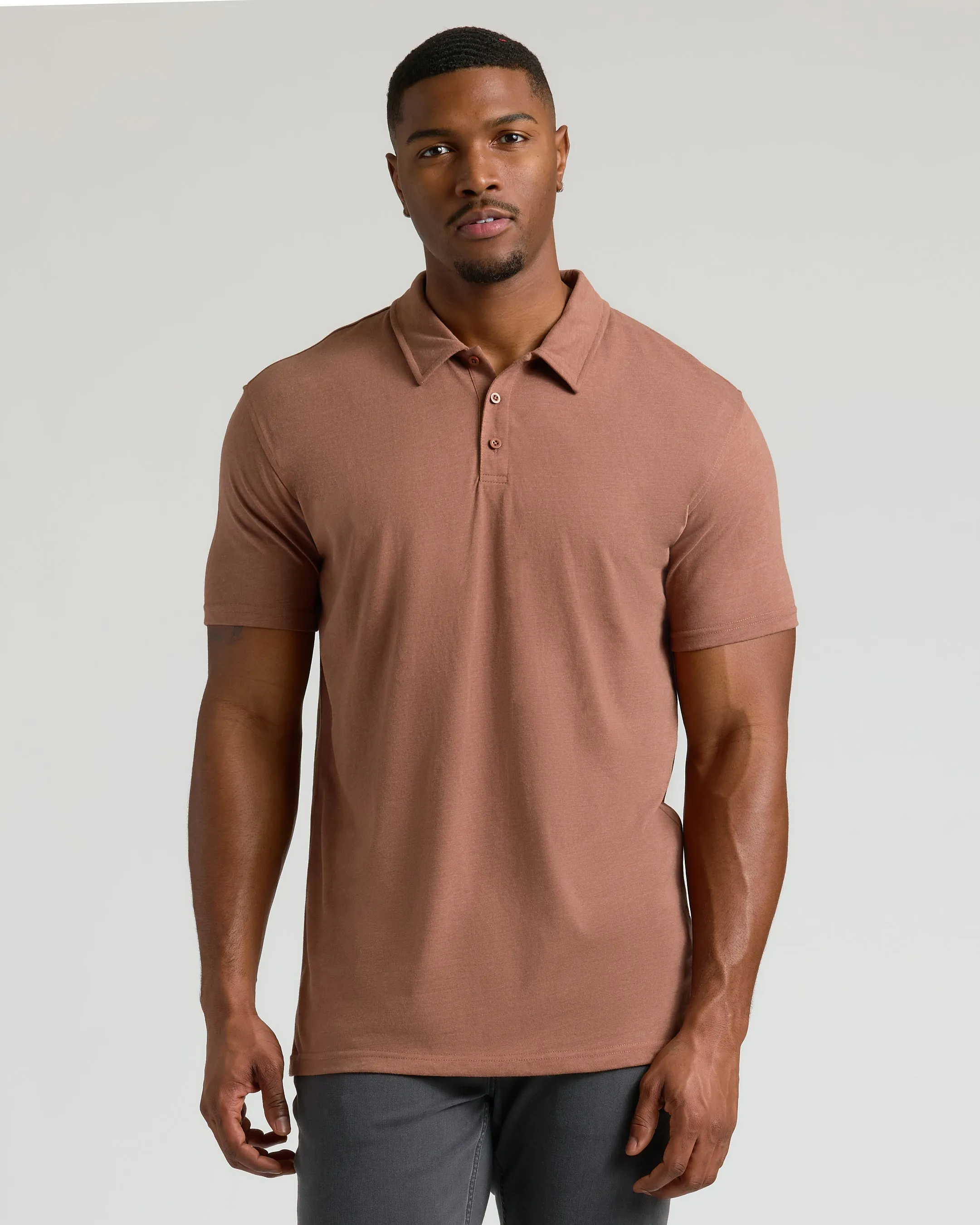 Rustic Tones Short Sleeve Tall Polo 3-Pack
