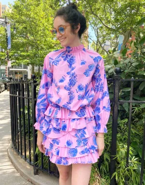 Samantha Mini Dress with Ruffle Skirt