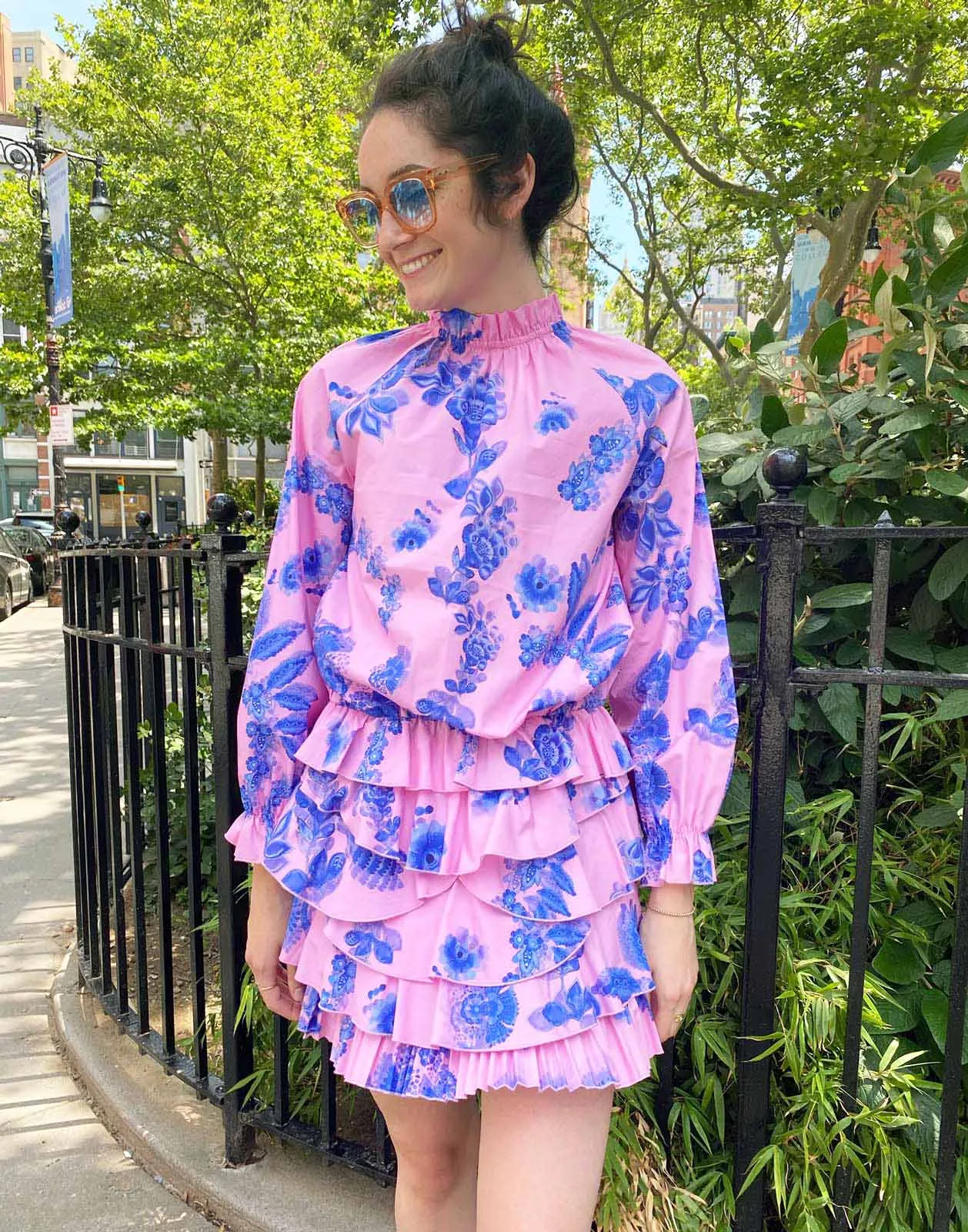 Samantha Mini Dress with Ruffle Skirt