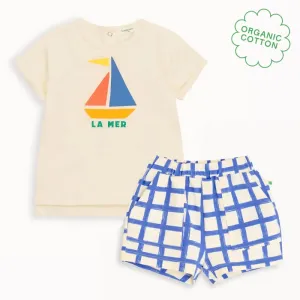 Santorini & Sailor Set - La Mer Baby & Kids T-Shirt & Short Set