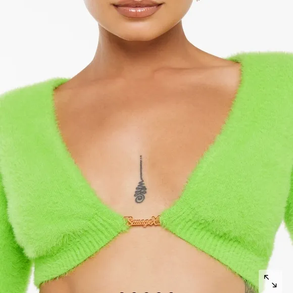 Savage X Fenty Fluff It Up Pajama Top &amp; Booty Shorts
