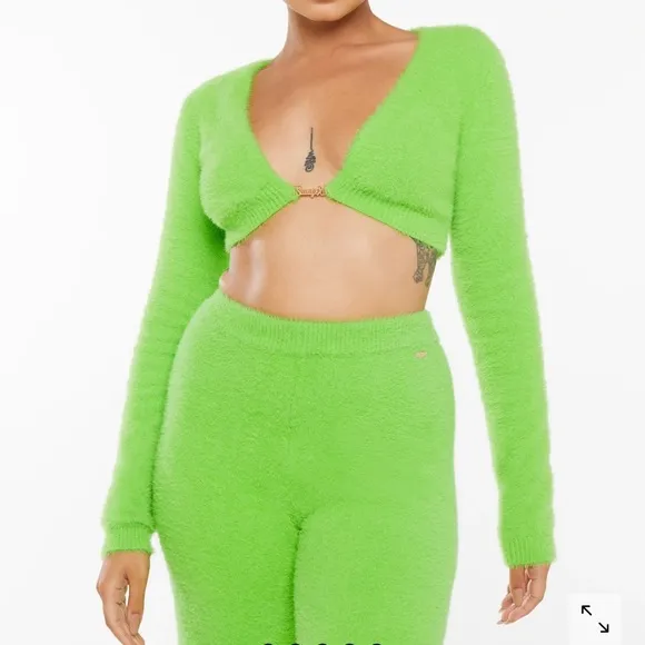 Savage X Fenty Fluff It Up Pajama Top &amp; Booty Shorts