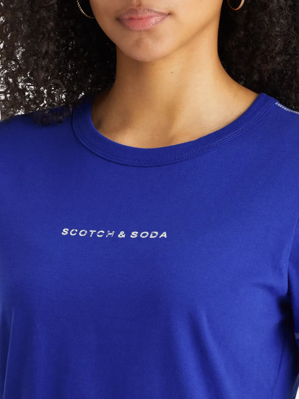 Scotch & Soda Flatlock T-Shirt - Blue