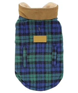 Scottish Jacket, Green/Blue Plaid
