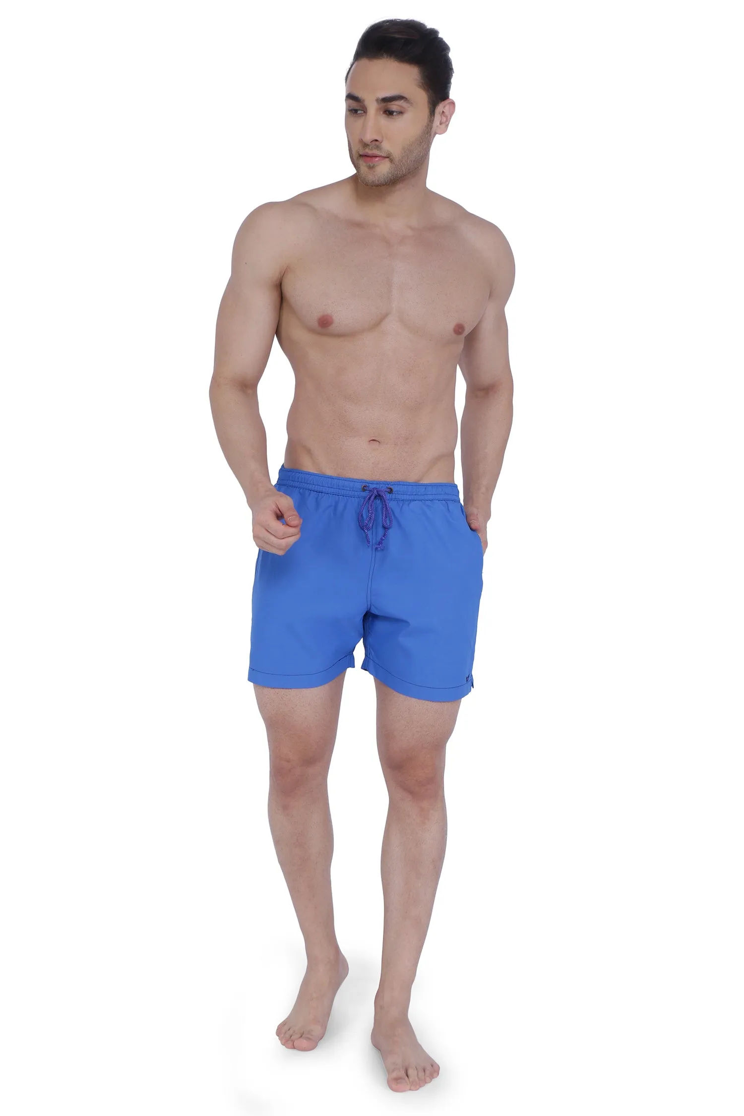Semantic Designer Microfiber Swimshorts - Solid Royal
