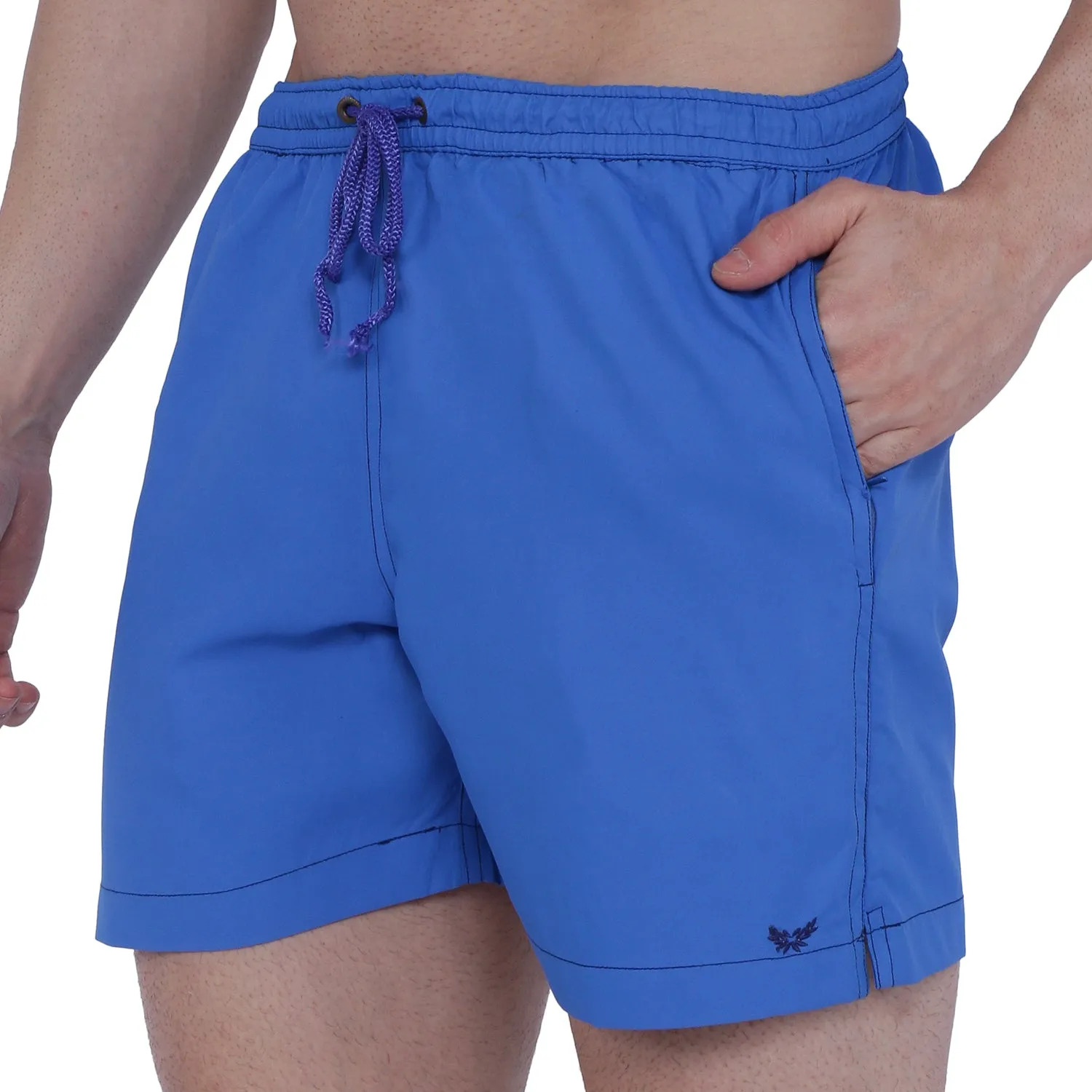Semantic Designer Microfiber Swimshorts - Solid Royal
