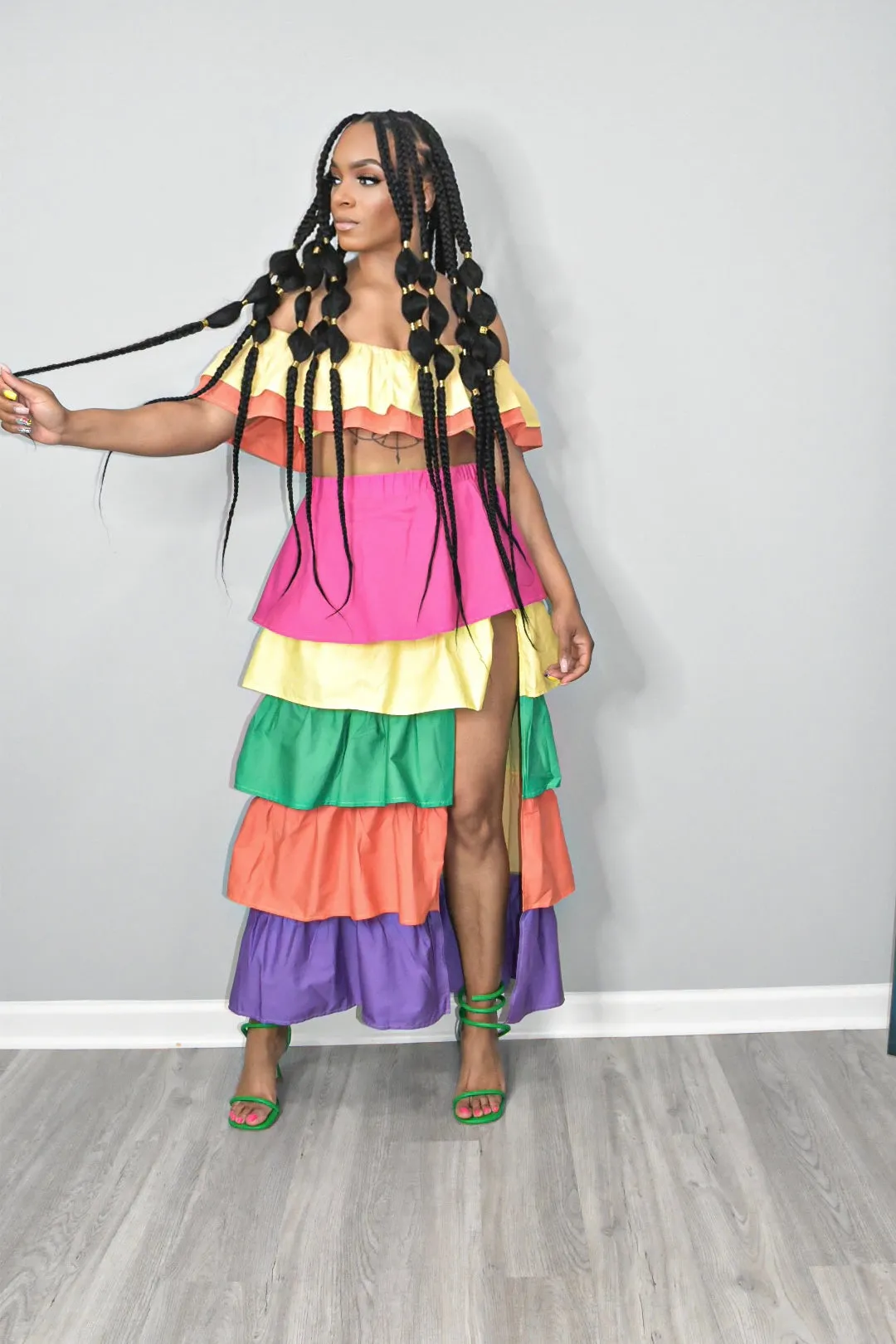 Señora Layered Skirt Set