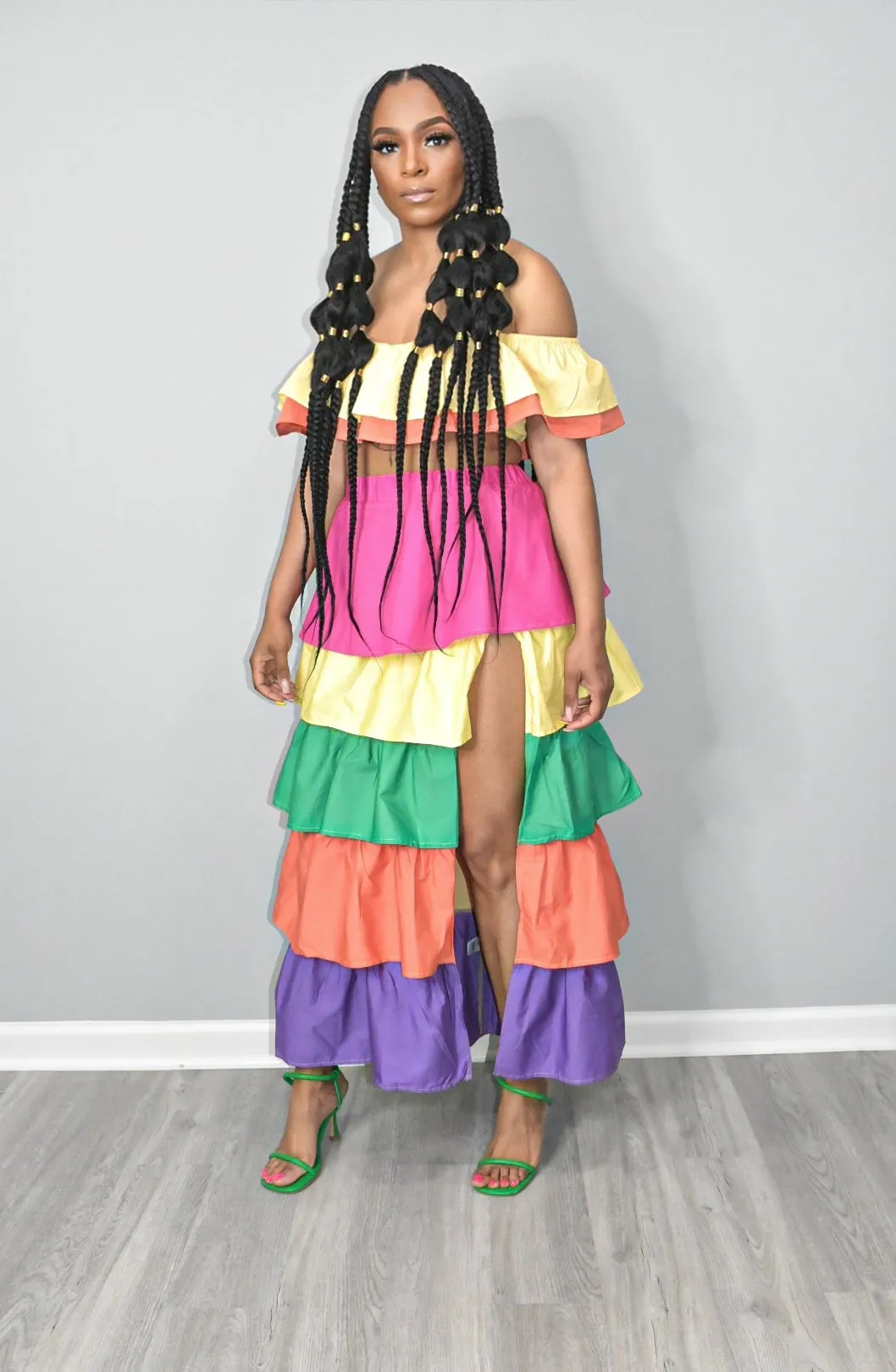 Señora Layered Skirt Set