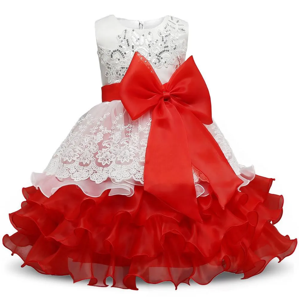 Sequin Formal Evening Gown Flower Wedding Princess Dress Girls Children Clothing Kids Dresses for Girl Clothes Tutu Party Dress