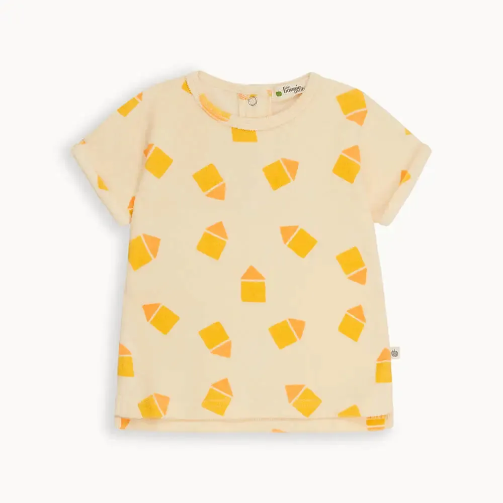 Shell & Shoreline Set - Yellow Towelling Shorts & T-shirt Set
