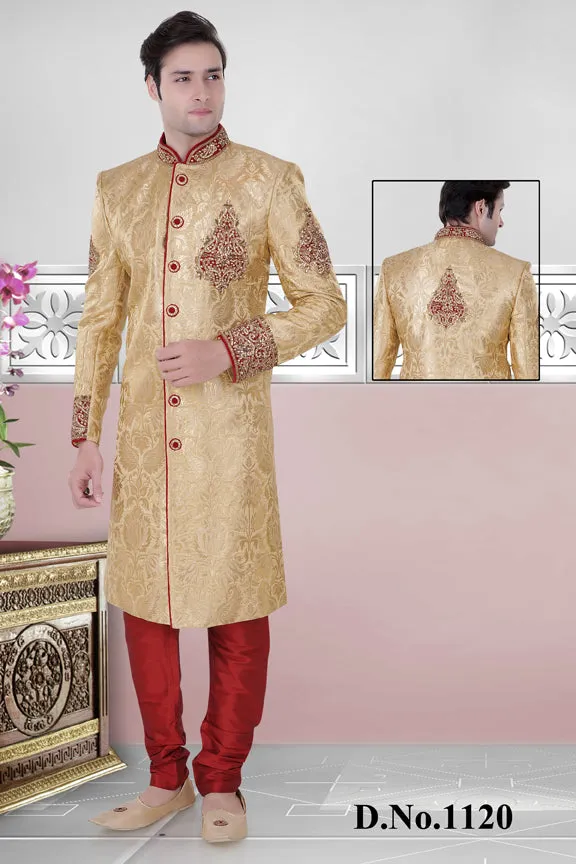 Sherwani (Custom Tailored) - (D.No.-1120)