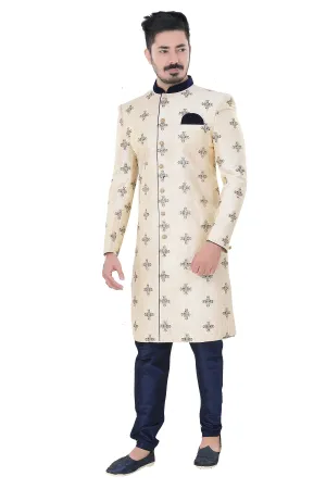 Sherwani (Custom Tailored) - (D.No.-1235)