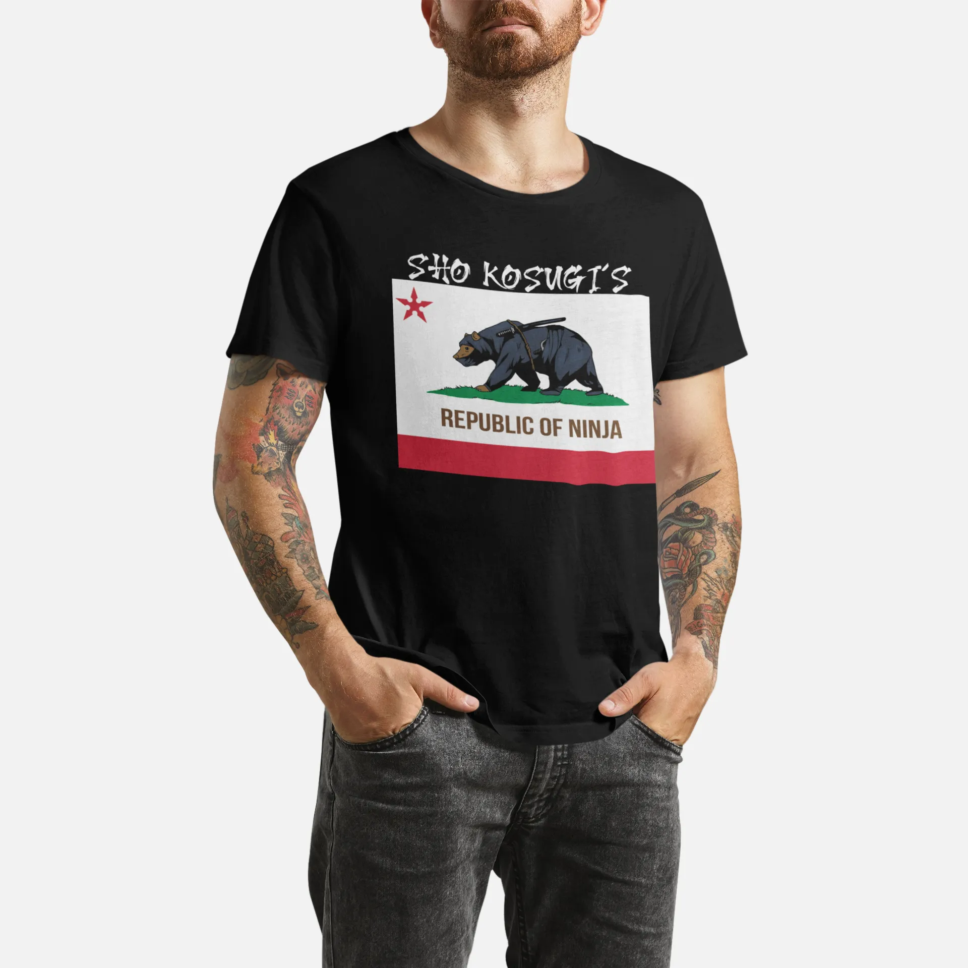 Sho Kosugi RON FLAG t-shirt