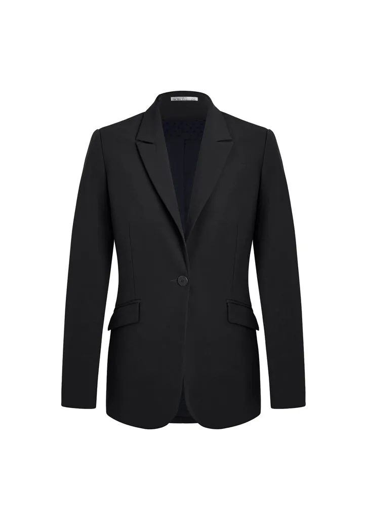 Siena Womens One Button Longline Jacket (BZ-60717)