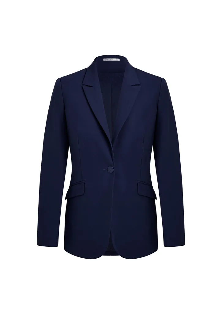 Siena Womens One Button Longline Jacket (BZ-60717)