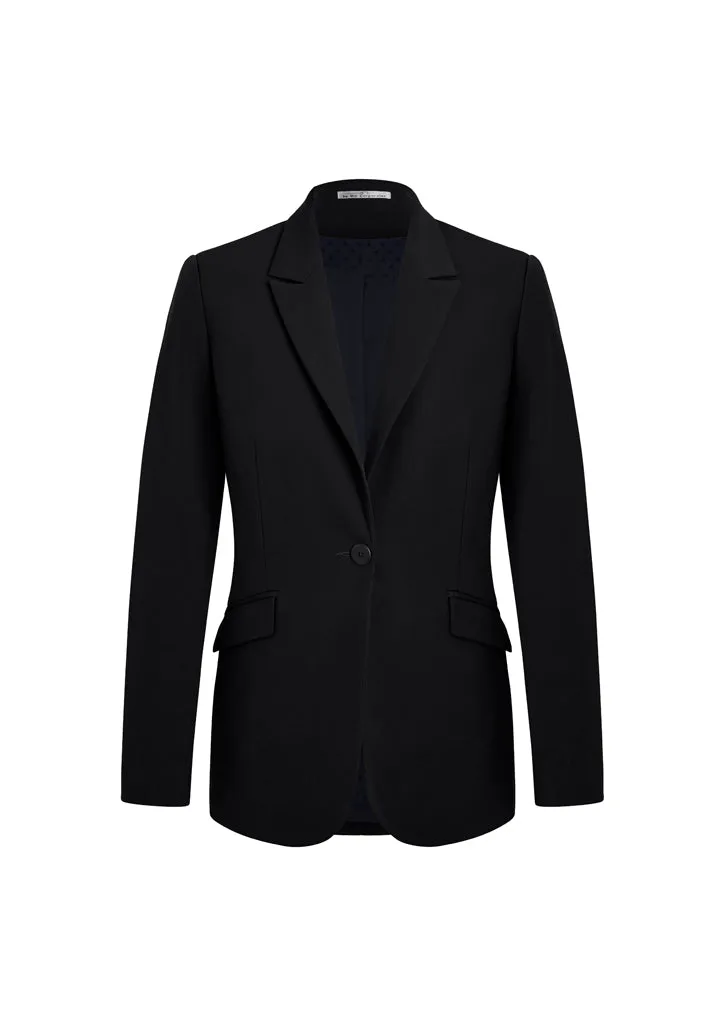 Siena Womens One Button Longline Jacket (BZ-60717)