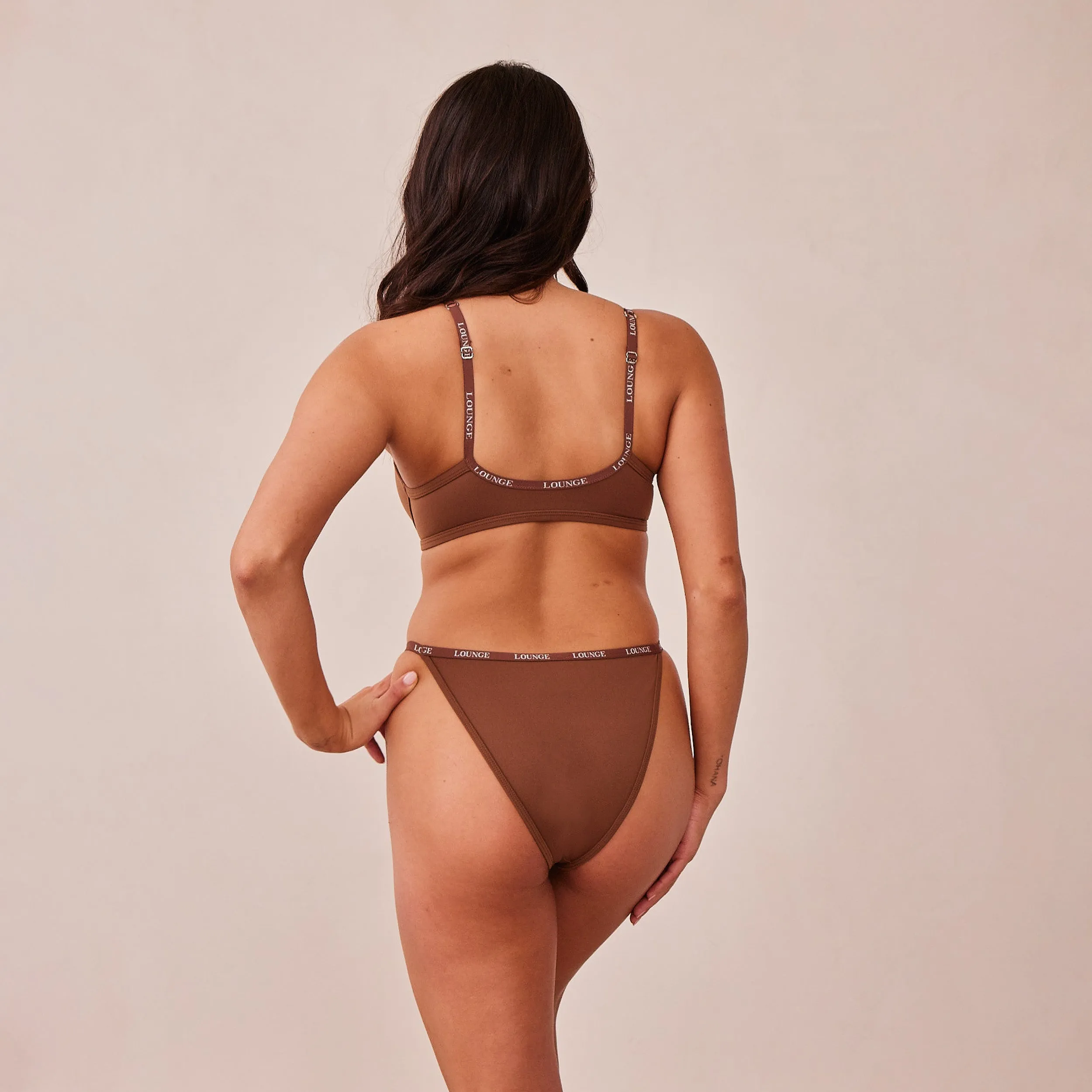Smooth Front Fastening T-shirt Soutien-Gorge - Noisette
