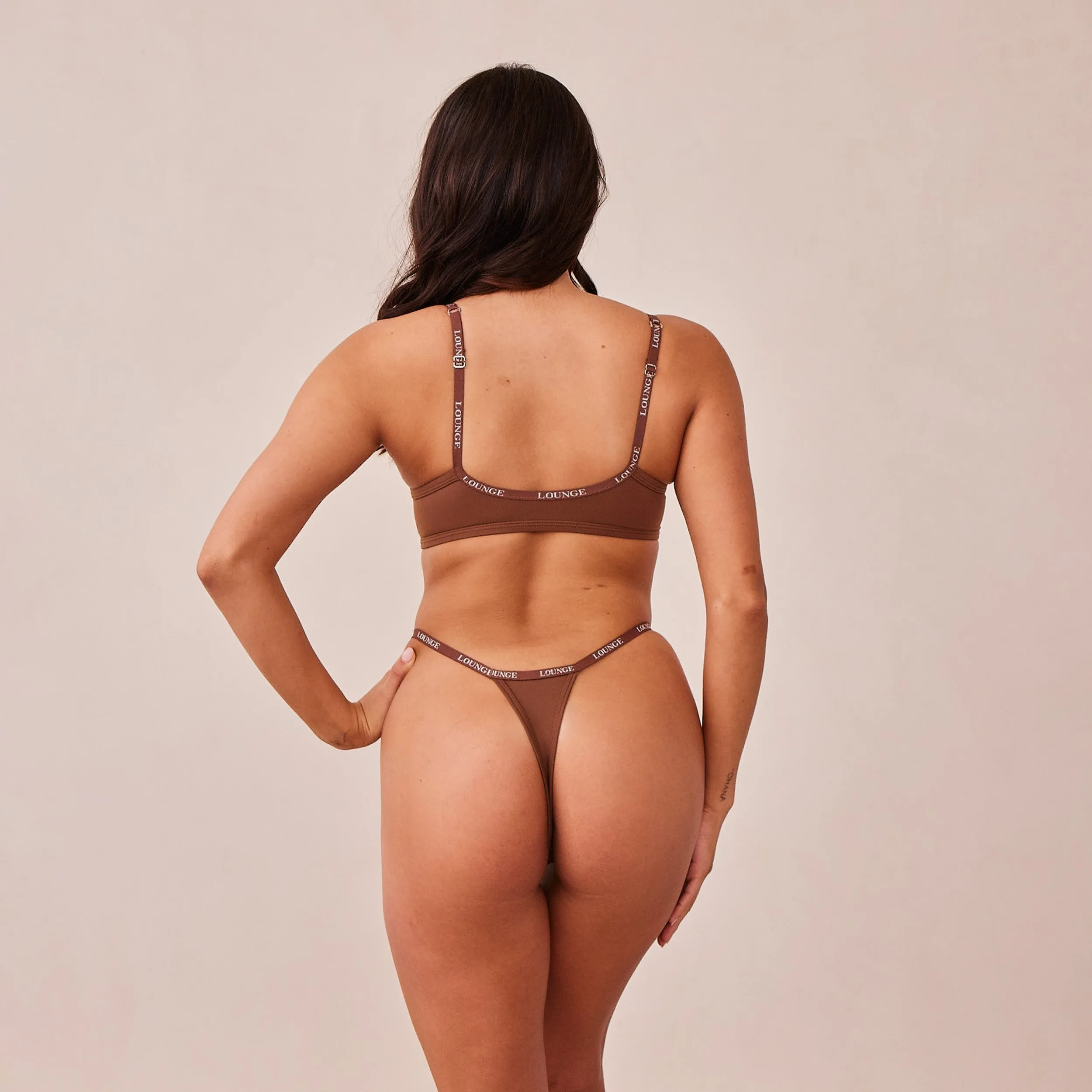 Smooth Front Fastening T-shirt Soutien-Gorge - Noisette