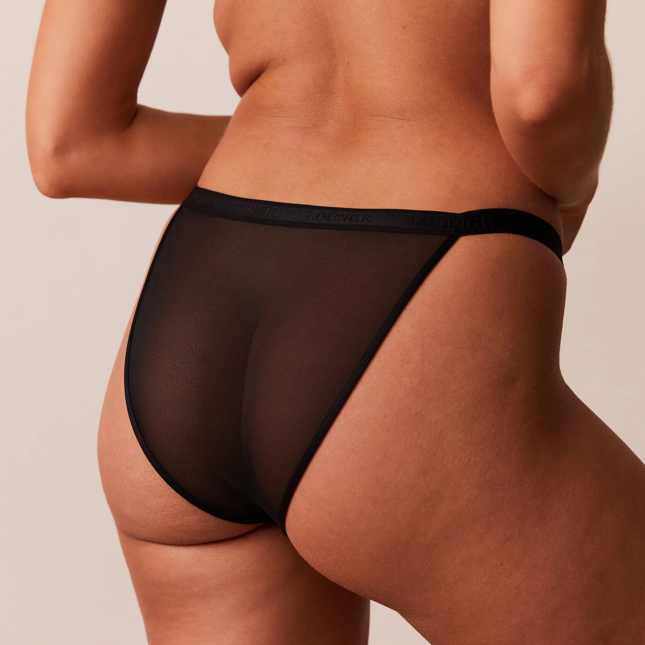 Smooth Mesh T-shirt Soutien-Gorge - Noir