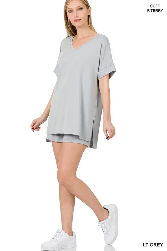 Soft French Terry Top & Short Set | FINAL SALE