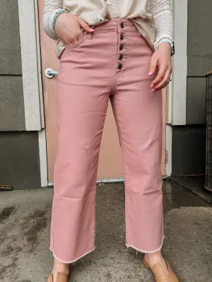 Soft Rose HIGH RISE DENIM JEANS-Stretchy