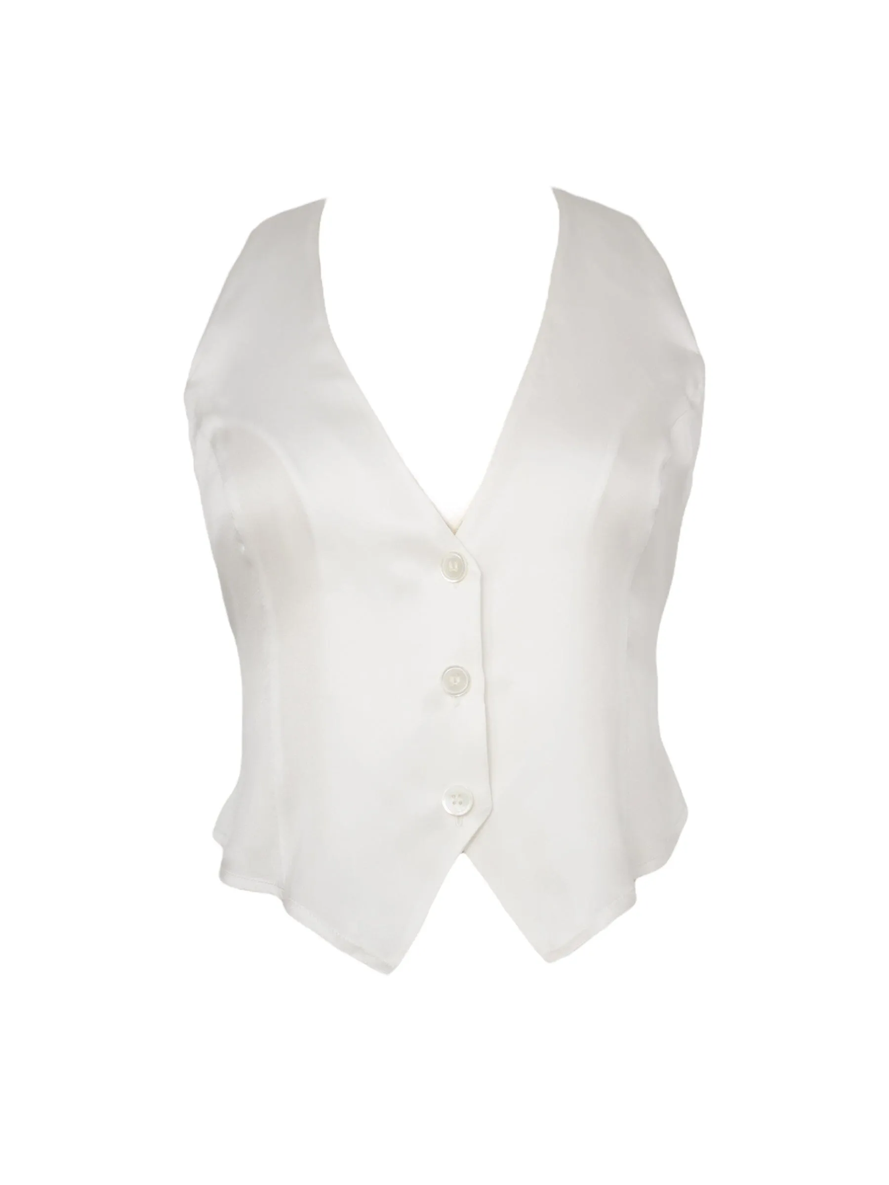 Soft Tailoring Silk Halter Waistcoat