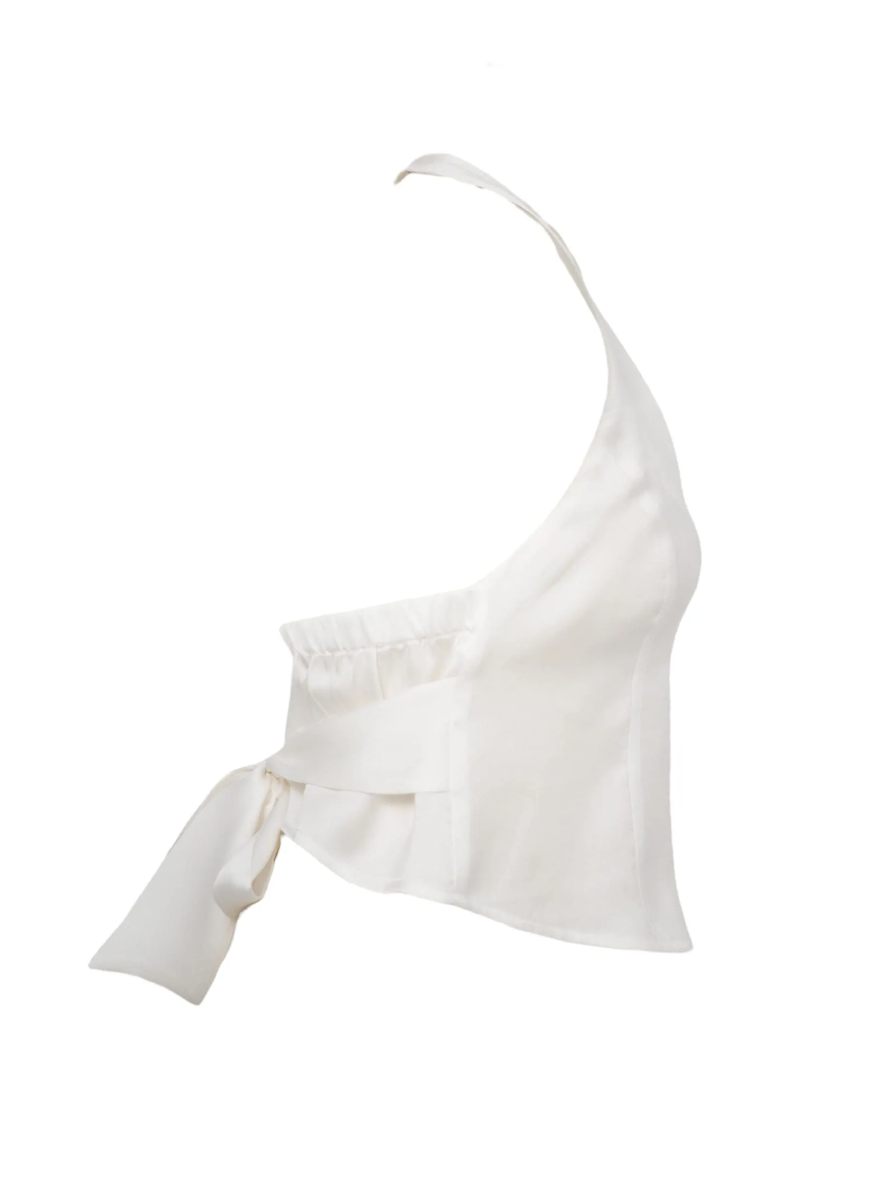 Soft Tailoring Silk Halter Waistcoat