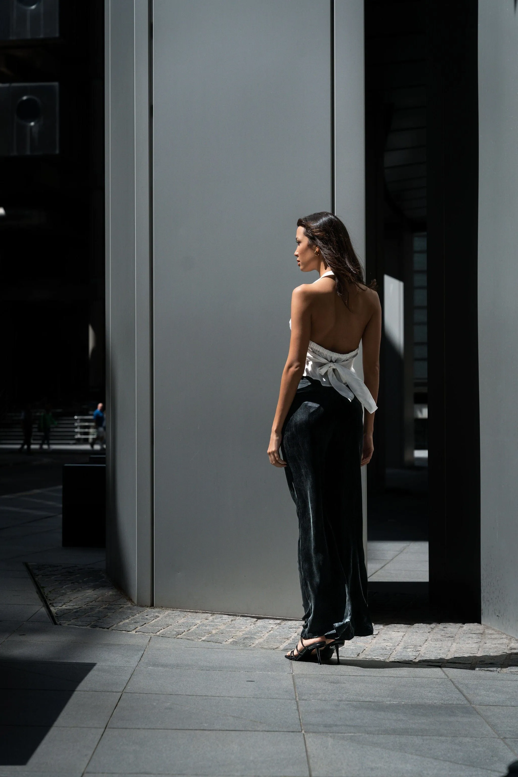 Soft Tailoring Silk Halter Waistcoat