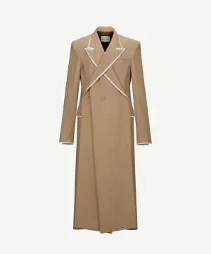 [SOLD-OUT] Overlapped lapel collar tailored coat