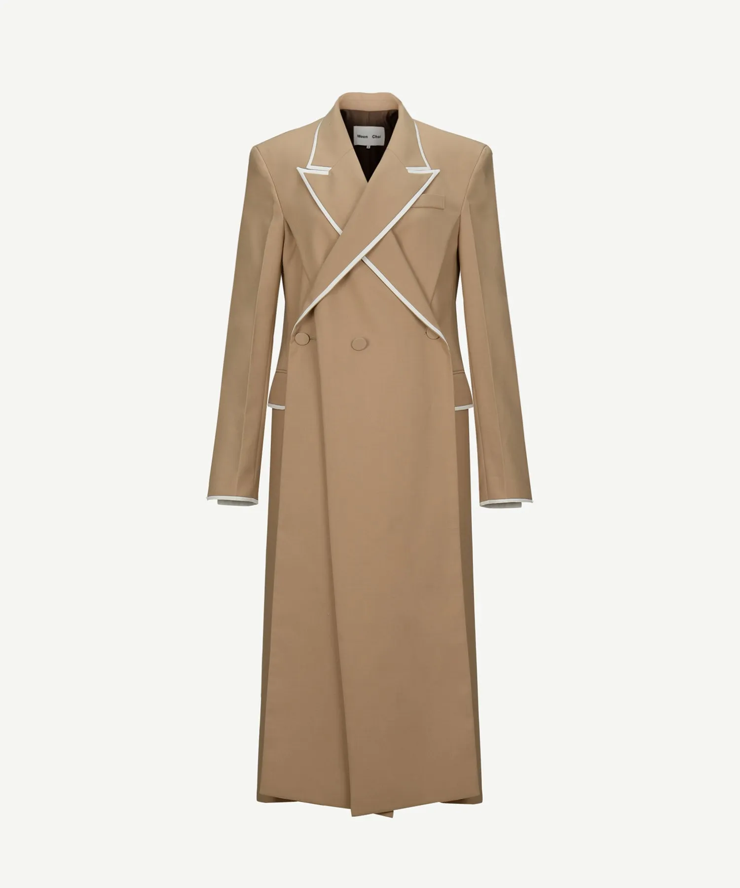 [SOLD-OUT] Overlapped lapel collar tailored coat