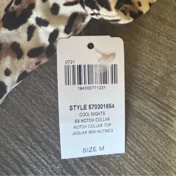 Soma cool nights Leopard Print Pajama Set