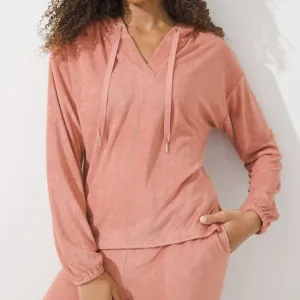 Soma WKND Terry Soft Lounge Set Bamboo Cedarwood Women's Large
