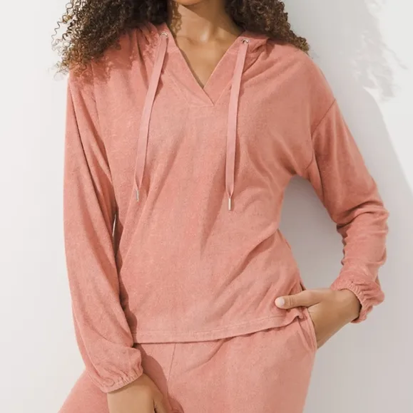 Soma WKND Terry Soft Lounge Set Bamboo Cedarwood Women's Large