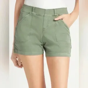 Spanx Stretch Twill Shorts 4” in Soft Sage 20318R